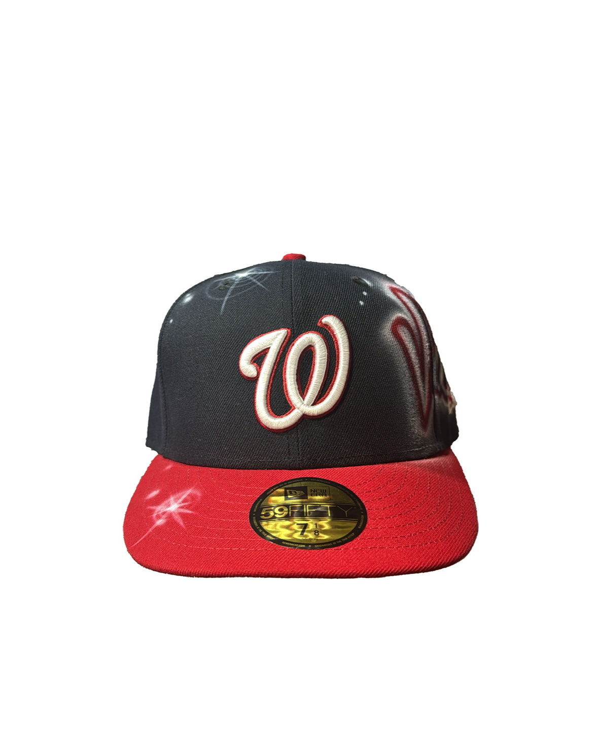 W NAVY / RED VALLEYDOUT FITTED SIZE 7 1/8