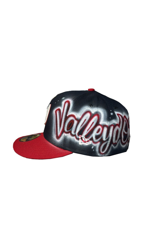 W NAVY / RED VALLEYDOUT FITTED SIZE 7 1/8